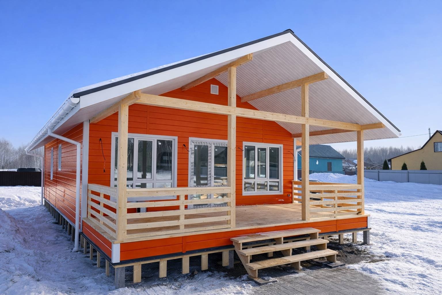 Дом каркасный 13,5х7,5 "Семейный-1" Дом каркасный 13,5х7,5 "Семейный-1"