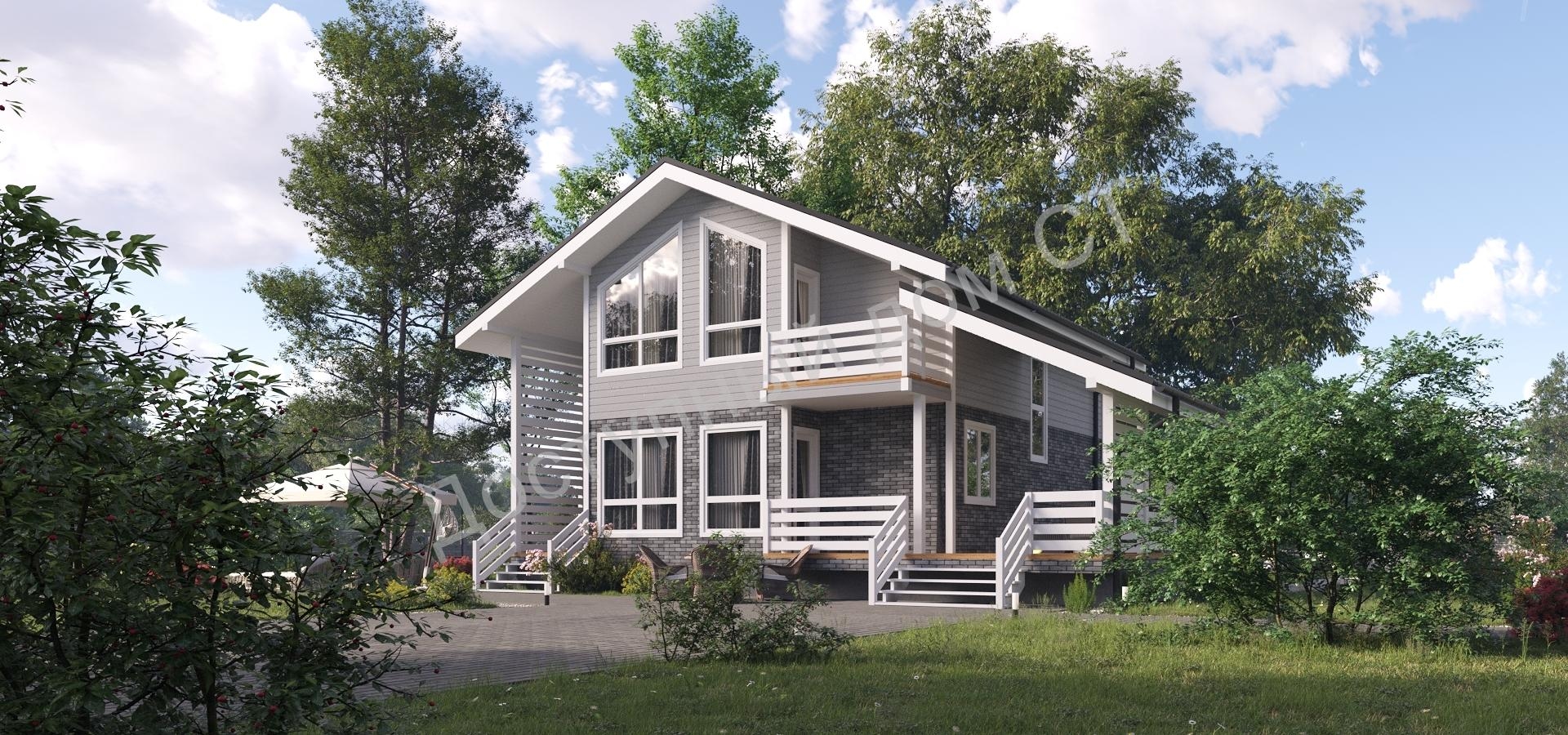 Дом каркасный 9х9 «Тимба» Дом каркасный 9х9 «Тимба»