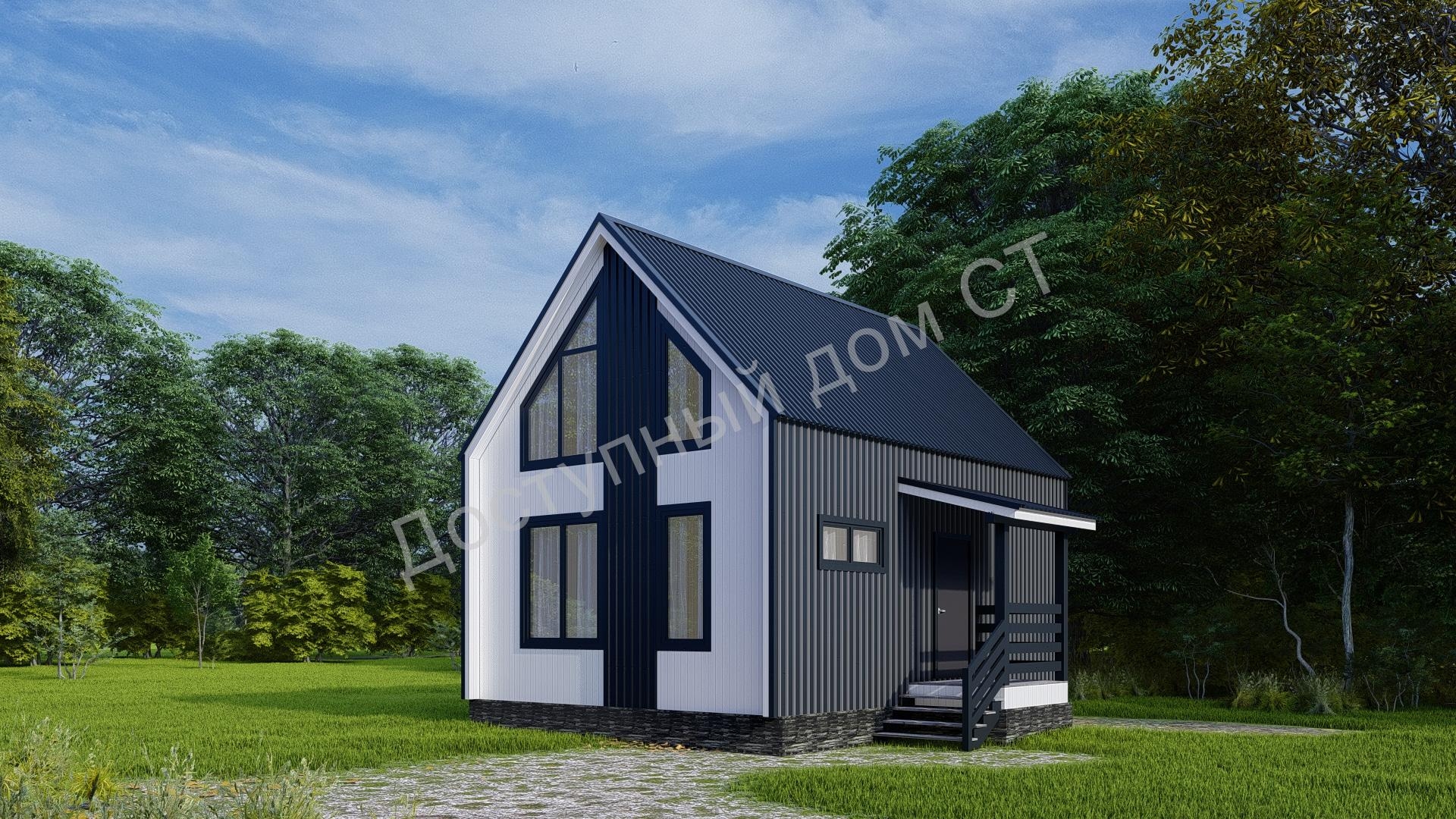 Дом каркасный 6х8 «Барн» Дом каркасный 6х8 «Барн»