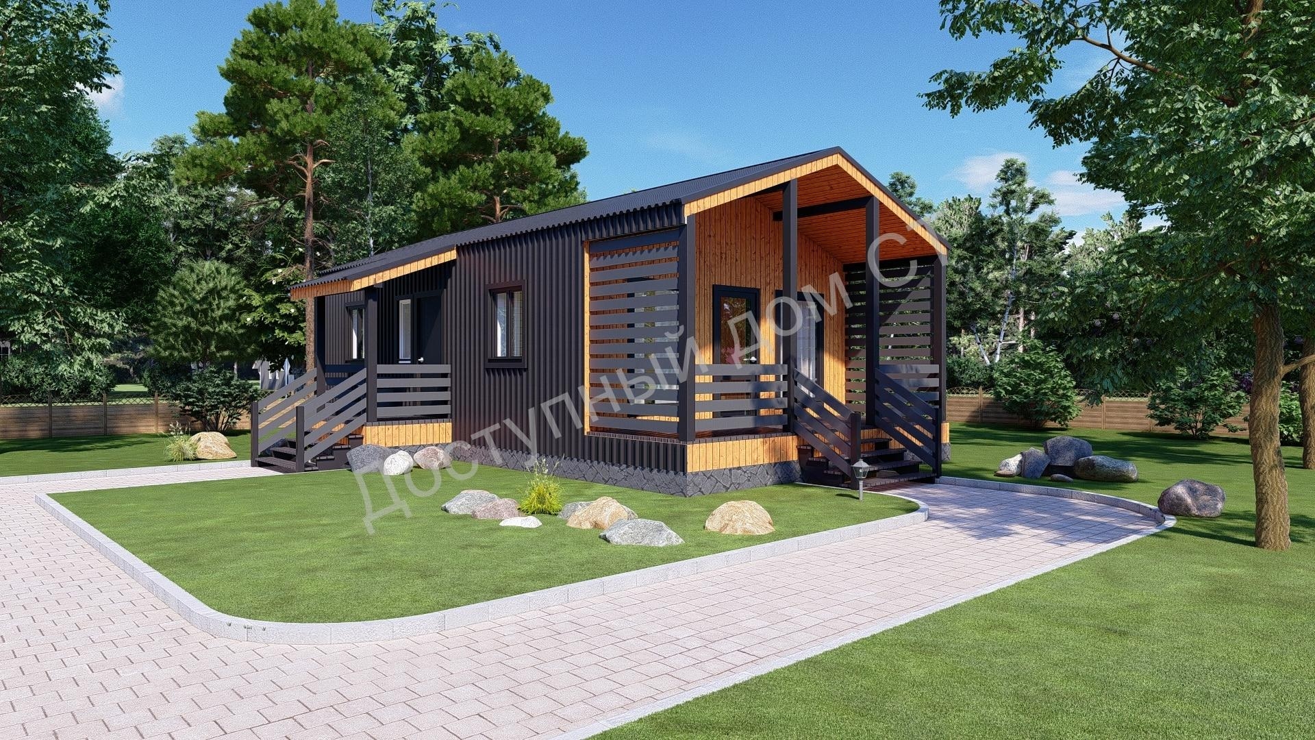 Дом каркасный 6х11 «Барн» Дом каркасный 6х11 «Барн»