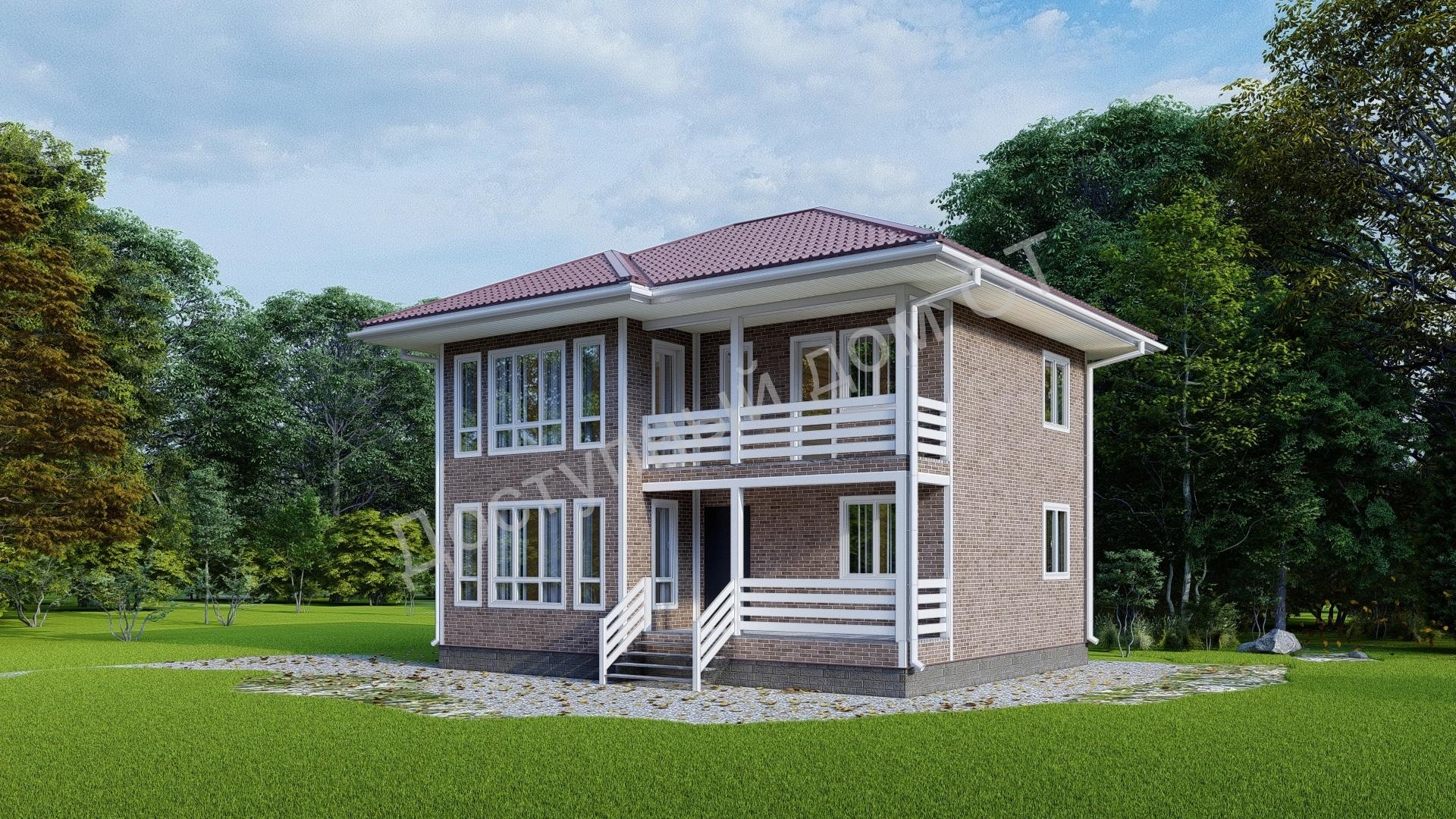 Дом каркасный 8х9,5 «Любимый-4» Дом каркасный 8х9,5 «Любимый-4»