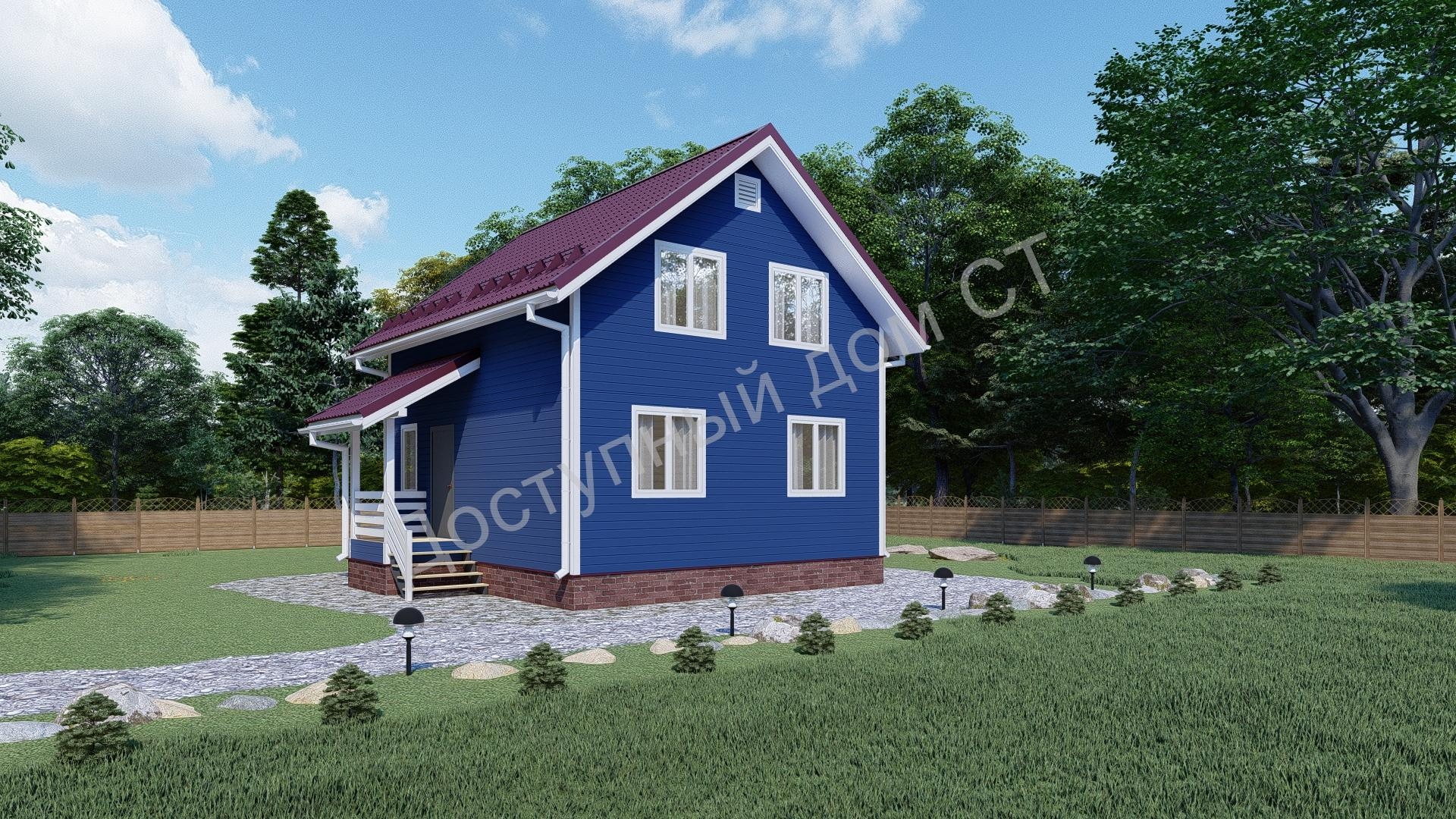 Дом каркасный 7х8 «Уютный мини» Дом каркасный 7х8 «Уютный мини»