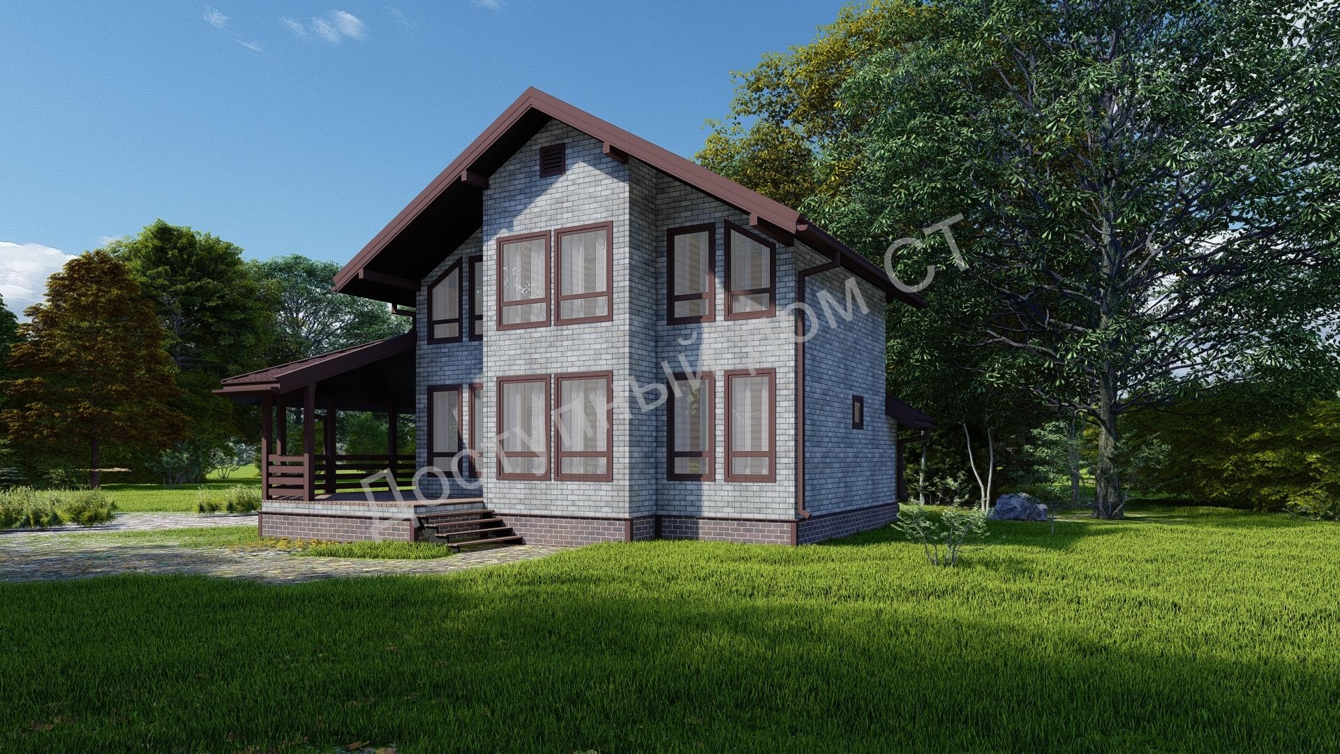 Дом каркасный 8х9 «Ступино» Дом каркасный 8х9 «Ступино»