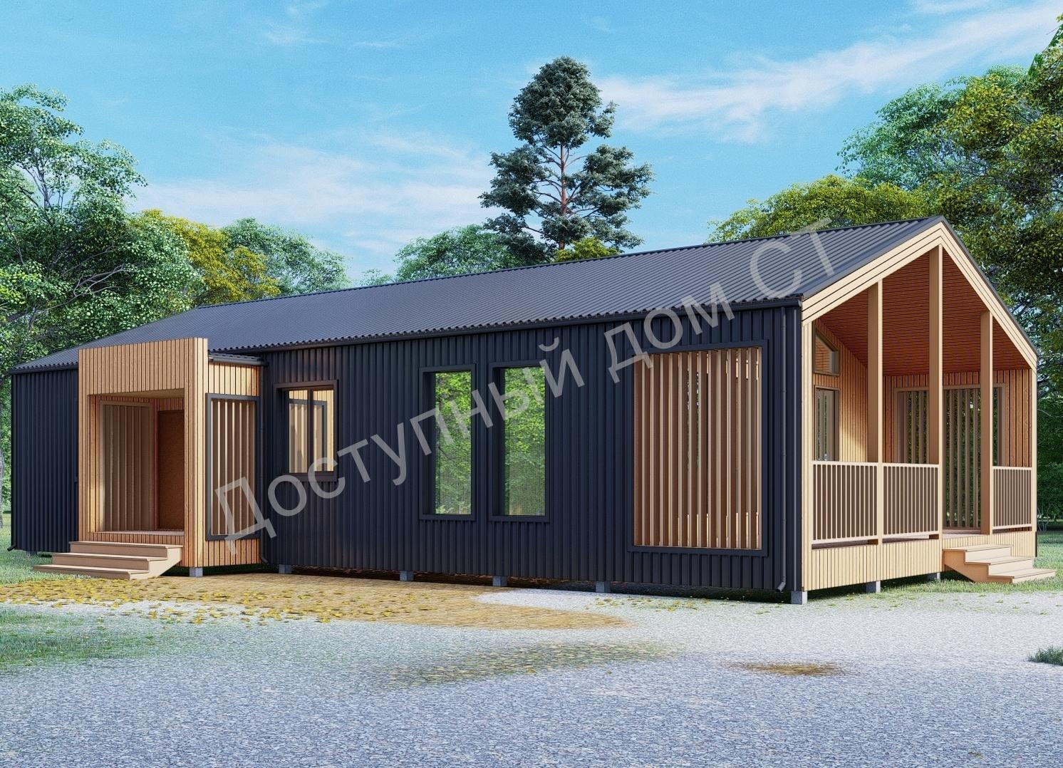 Дом каркасный 15х8 «Барн» Дом каркасный 15х8 «Барн»