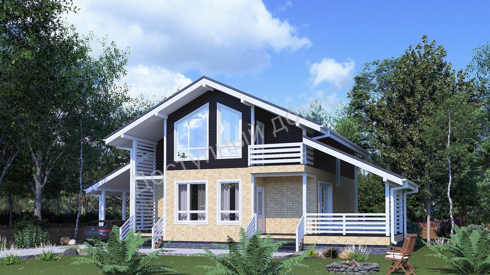 Дом каркасный 8,9х10,15 «Тимба XL» Дом каркасный 8,9х10,15 «Тимба XL»