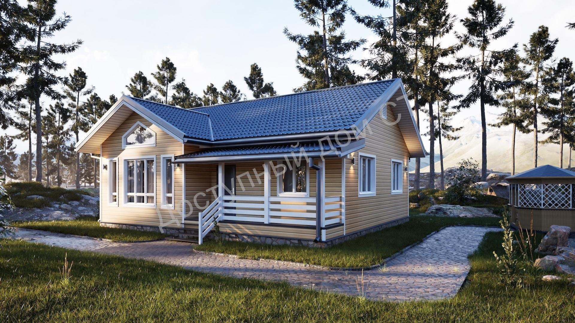 Дом каркасный 10х11 «Комфортный-4» Дом каркасный 10х11 «Комфортный-4»