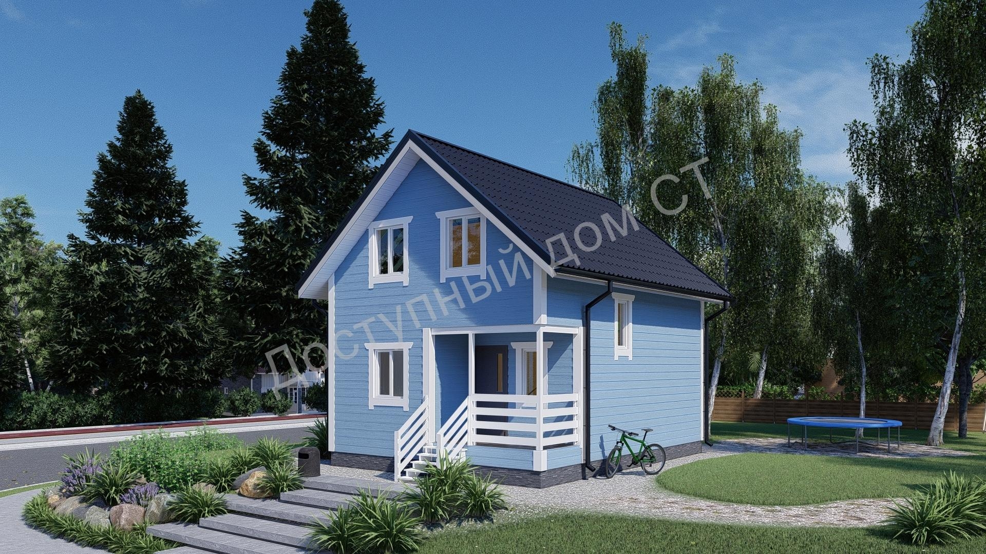 Дом каркасный 6х8 Дом каркасный 6х8