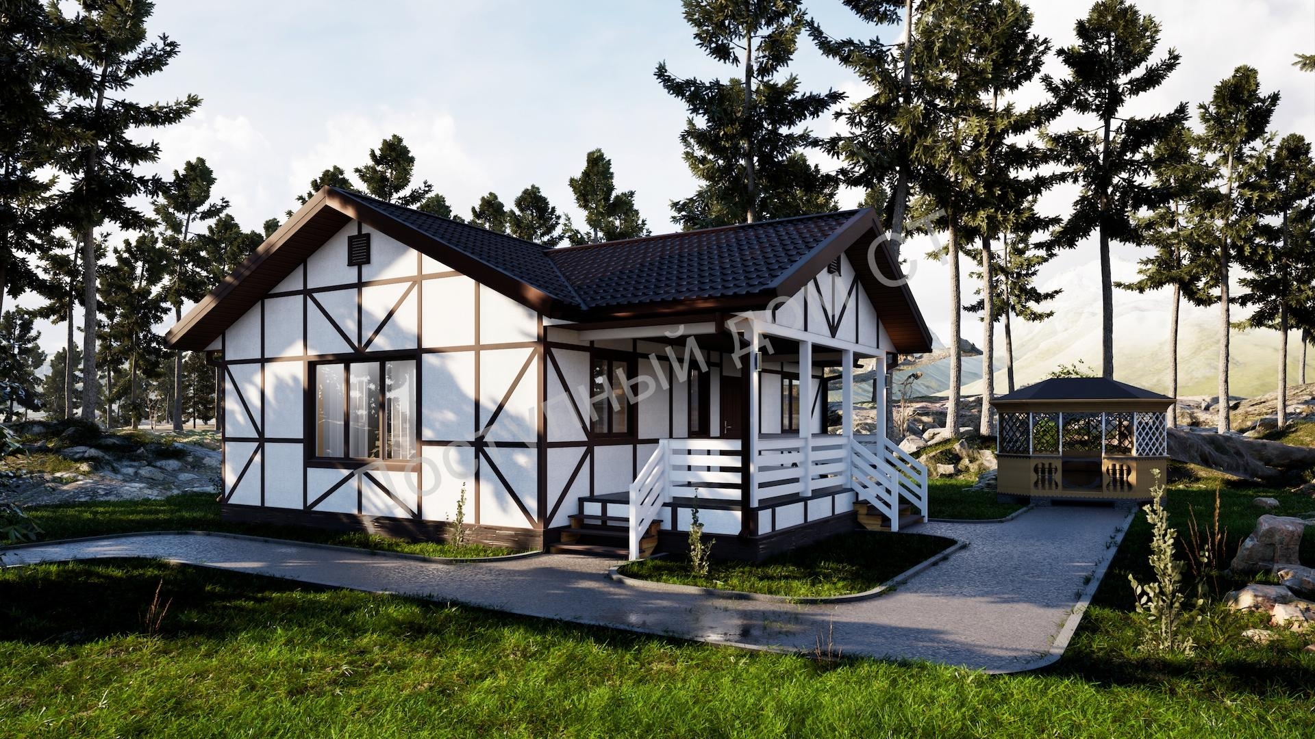 Дом каркасный 11х7,5 «Светлый» Дом каркасный 11х7,5 «Светлый»