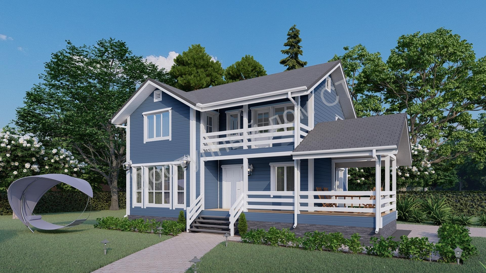 Дом каркасный 8х9,5 «Любимый-3» Дом каркасный 8х9,5 «Любимый-3»