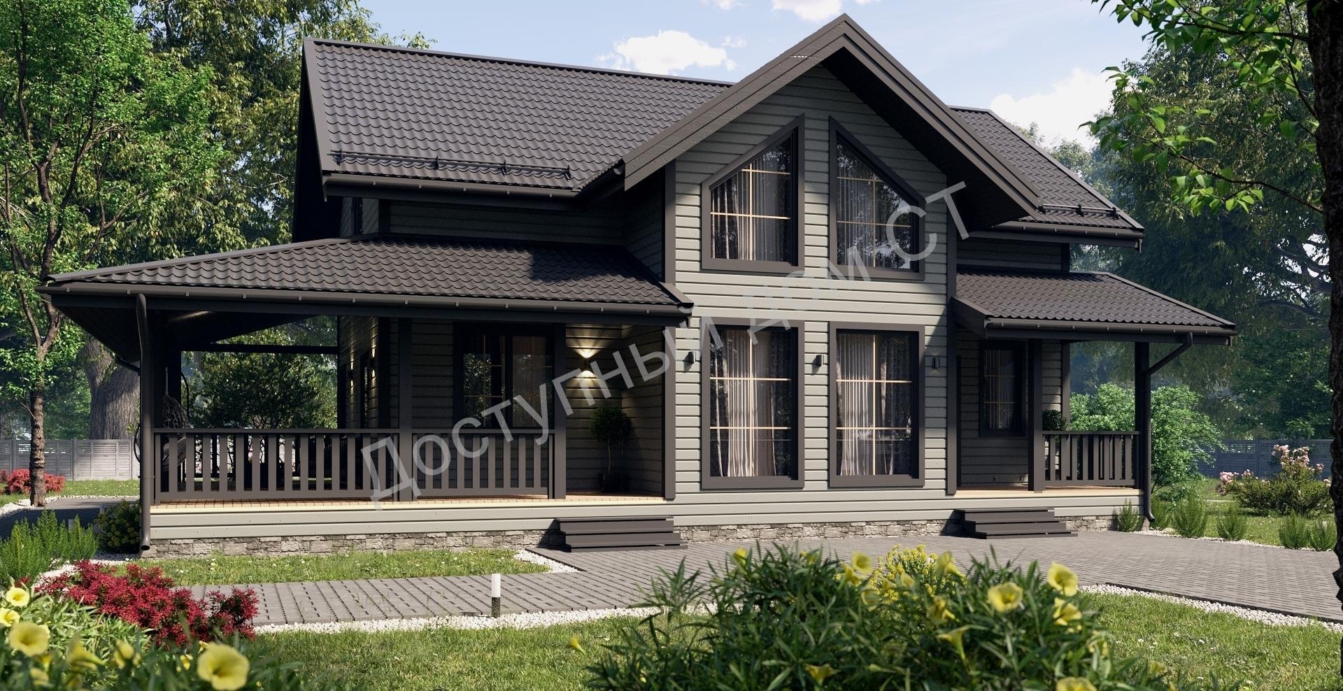 Дом каркасный 14,6х9,1 «Руза-2» Дом каркасный 14,6х9,1 «Руза-2»