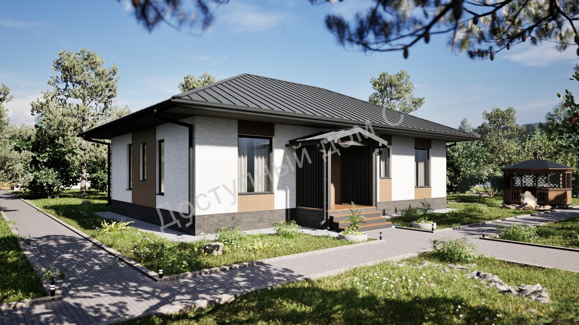 Дом каркасный 14,5х9,4 «Грей» Дом каркасный 14,5х9,4 «Грей»