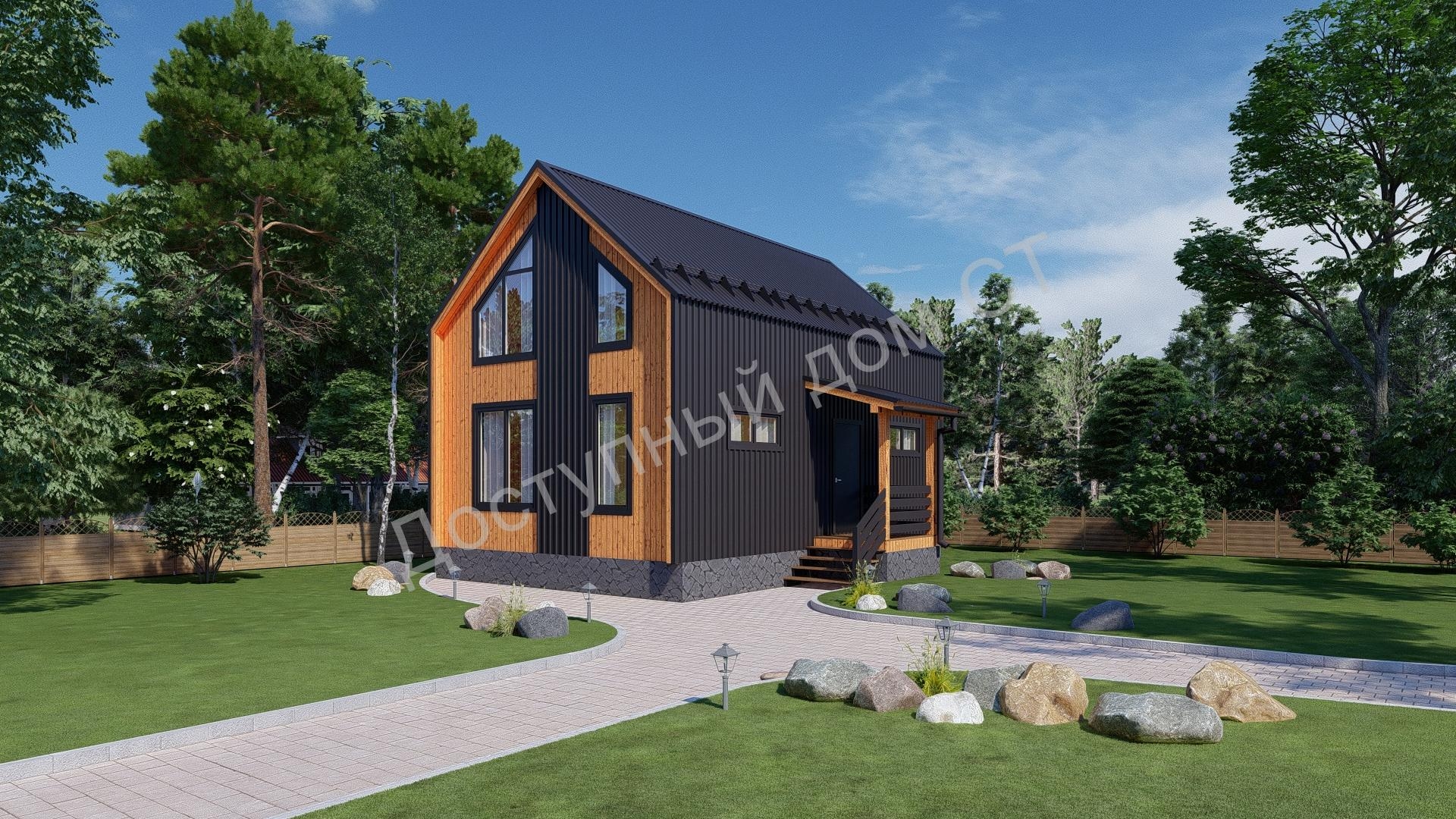 Дом каркасный 6х9 «Барн» Дом каркасный 6х9 «Барн»