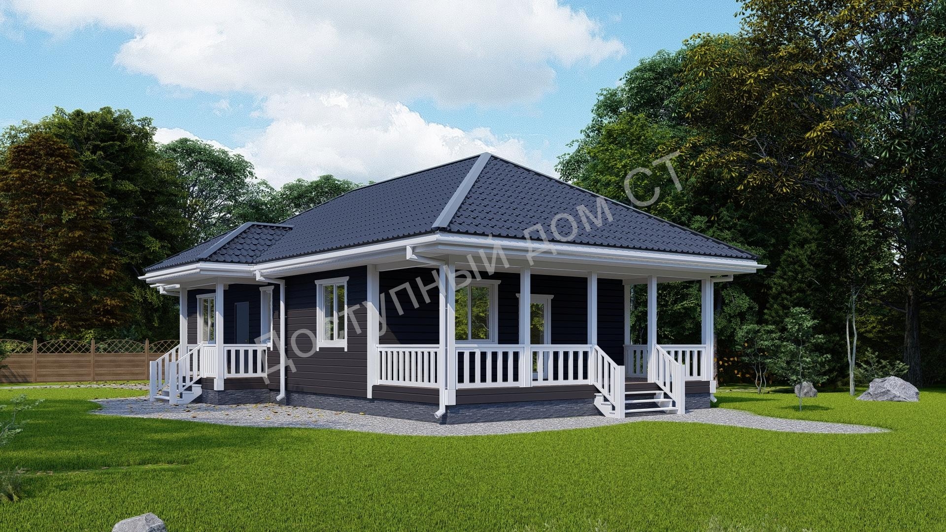 Дом каркасный 15х8 «Семейный-2» Дом каркасный 15х8 «Семейный-2»