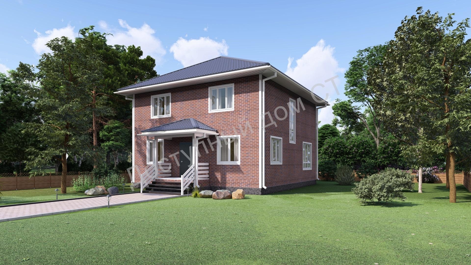 Дом каркасный 10,0х9,5 «Бордо-2» Дом каркасный 10,0х9,5 «Бордо-2»